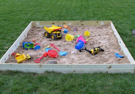 Puneți în spațiul de nisip cum să selectați site-ul dorit și să instalați mucegaiul de nisip