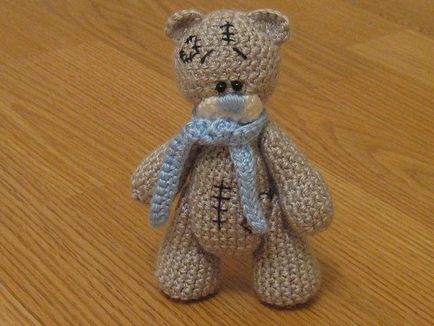 Bear Amigurumi croșetat, schemă, clasă de master