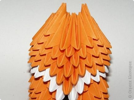Modular Origami (modulul portocaliu) Vulpe modulare origami
