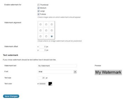 Alkalmazás votermark (vízjel) képeken wordpress, minden a wordpress