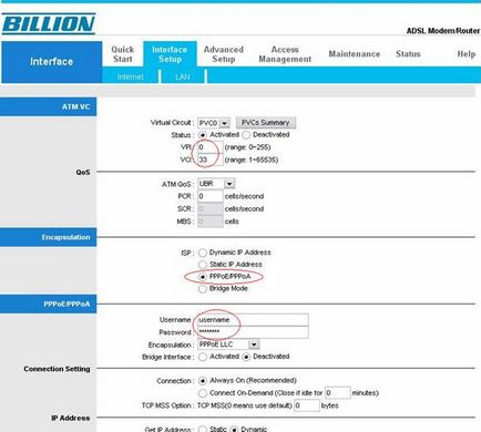 Configurarea unui modem de miliarde bipac 5200s în modul router