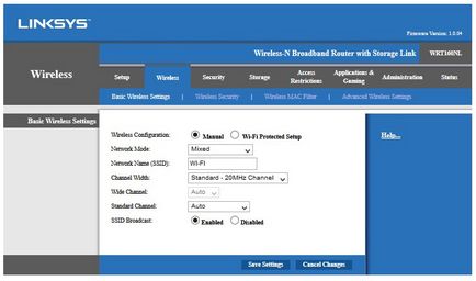 Configurarea routerului linksys wrt160nl