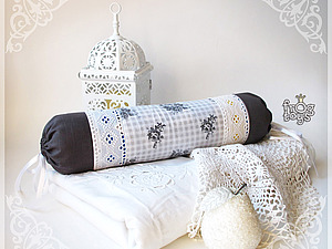 Наволочка на подушку у формі валика - ярмарок майстрів - ручна робота, handmade