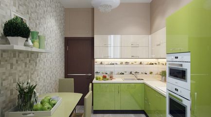 Criterii de selecție a tapetului de bucătărie și caracteristici ale designului de culoare (40 fotografii)