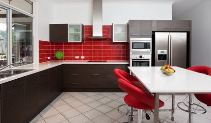 Criterii de selecție a tapetului de bucătărie și caracteristici ale designului de culoare (40 fotografii)