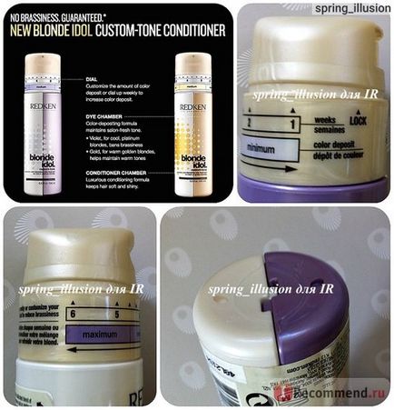 Balsam colorat blonde idol colorat cu tonuri personalizate violet pentru blondele reci -