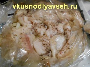 Пангасіус з картоплею запечений в рукаві в духовці, покроковий фото рецепт