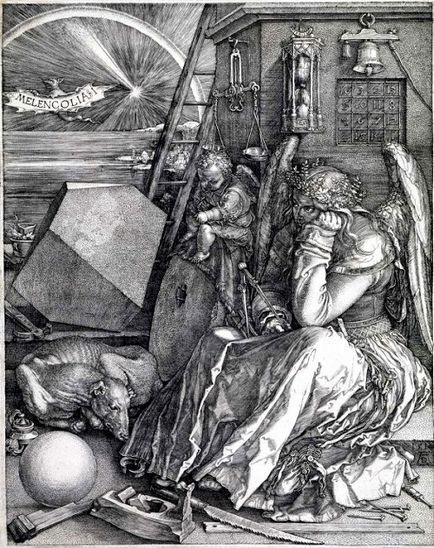 Друк - «меланхолія i» - сама таємнича гравюра Альбрехта Дюрера, в якій зашифровані таємні