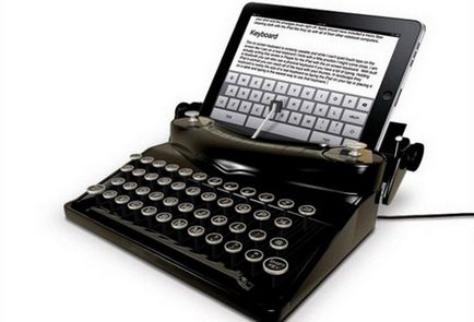 Masina de scris pentru iPad, cea mai interesantă