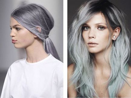 Попелястий колір волосся на темне волосся фото до і після