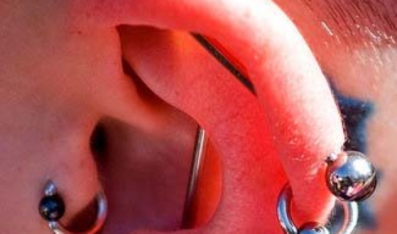 Piercing în urechi și posibile zone de perforare a urechilor