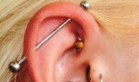 Piercing în urechi și posibile zone de perforare a urechilor