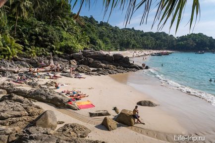 Plaja de libertate sau plaja de libertate, paradis izolat lângă patong