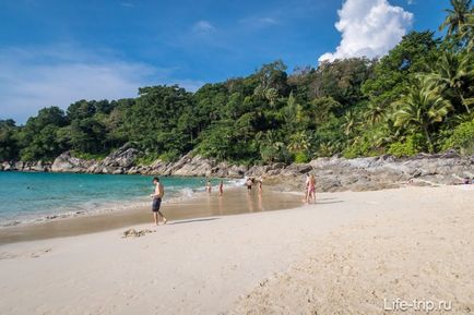 Plaja de libertate sau plaja de libertate, paradis izolat lângă patong