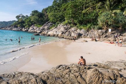 Plaja de libertate sau plaja de libertate, paradis izolat lângă patong