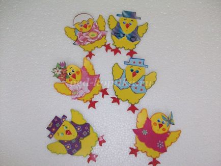 Artizanat din hârtie colorată pe tema Paștelui