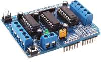 Підключення motor shield l293d до плати arduino