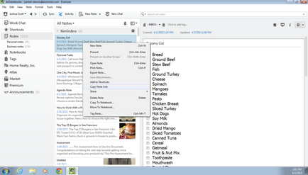 Manipularea practică manuală în evernote - centrul de ajutor evernote