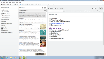 Manipularea practică manuală în evernote - centrul de ajutor evernote