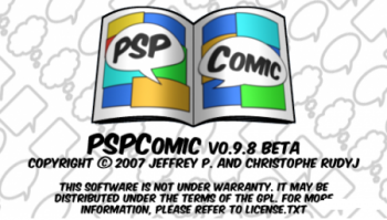 Psp comic 2007, cititor