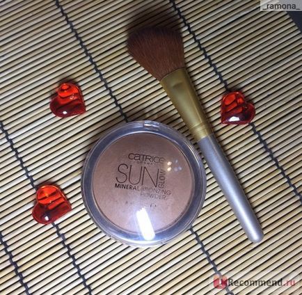 Пудра компактна catrice з ефектом засмаги sun glow mineral bronzing powder - «ефект засмаги з