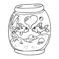 Розфарбування акваріум з рибками