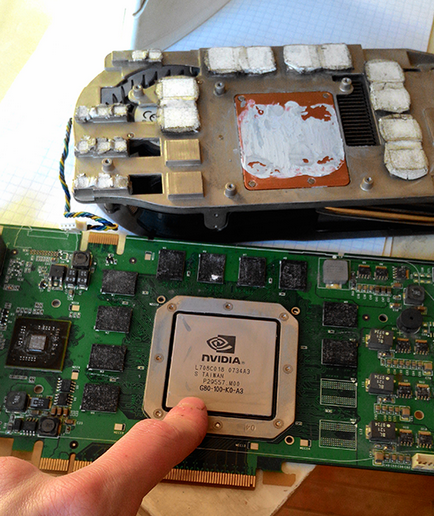 Javítása videokártyák blade chip (chip) Javítás grafikus chip pengével