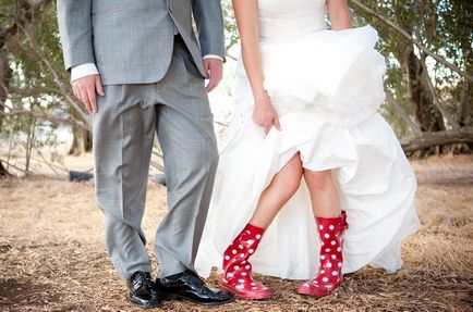 Гумові чобітки для нареченої