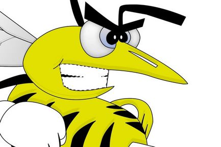Desenați o albină furioasă în Photoshop