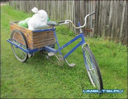 Házi cargo triciklit saját kezűleg