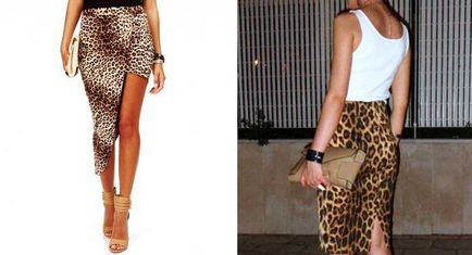 Cu ce ​​sa poarte o fusta lunga de leopard (50 fotografii)