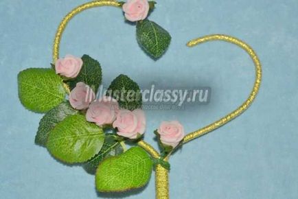 Серце з штучних квітів покроковий майстер-клас - майстеркласи