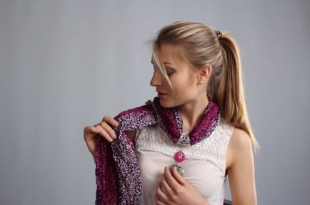 Шарф-кольє (29 фото) моделі з намистом, як носити