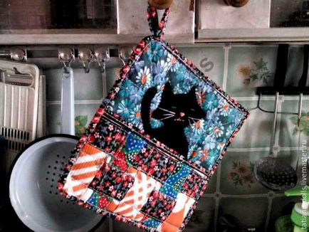 Varrni konyha tack „egy macska egy kosárban” - tisztességes iparos - kézzel készített, kézzel készített