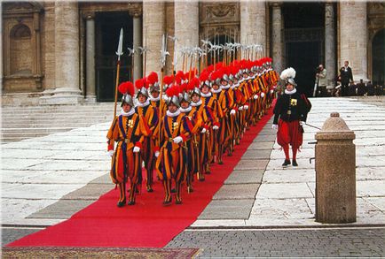 Vatikáni svájci gárdisták, si vis pacem, para bellum!