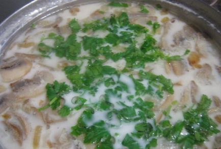 Сирний суп з печерицями покрокові рецепти з фото