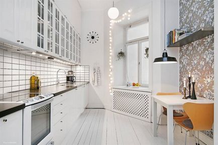 Сучасні шпалери для маленької кухні дизайн, колір, ідеї