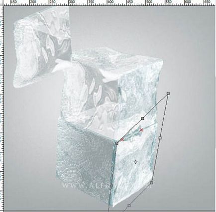 Creați un cub de gheață 3d cu o cireșă congelată în Photoshop