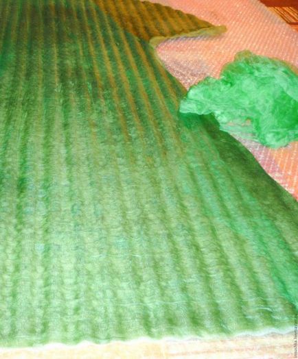 Létrehozása nemezelt ruhák „zöld nimfa” - tisztességes iparos - kézzel készített, kézzel készített
