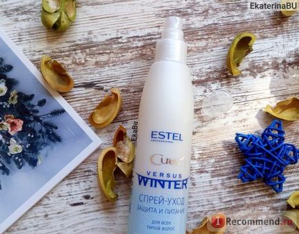 Спрей для волосся estel curex versus winter - «спрей-догляд захист і харчування з антистатичним ефектом