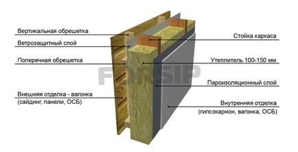 Zidul dispozitivului casei - placinta