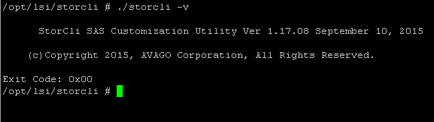 Storcli comandă control raid controler lsi în vmware esxi 5