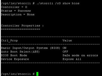 Storcli RAID vezérlő parancsokat LSI a vmware ESXi 5