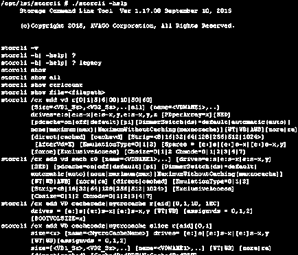 Storcli comandă control raid controler lsi în vmware esxi 5