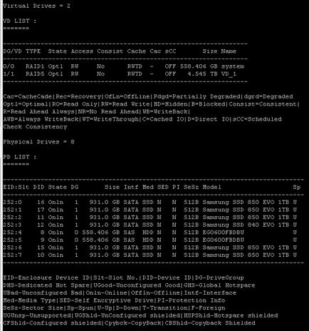 Storcli comandă control raid controler lsi în vmware esxi 5