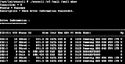 Storcli comandă control raid controler lsi în vmware esxi 5