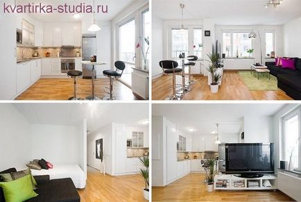 Studio dintr-un apartament cu două camere