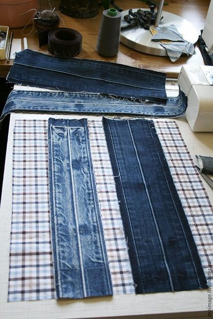 Geanta pentru curea din denim (diy)