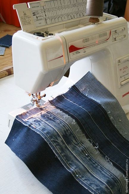 Geanta pentru curea din denim (diy)