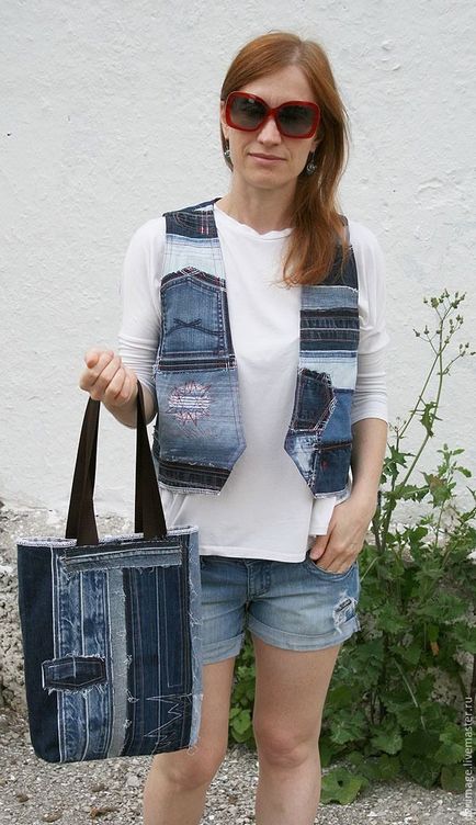 Geanta pentru curea din denim (diy)